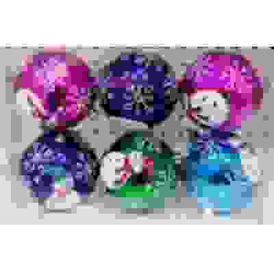 Наб. ел. шаров Снеговики 6шт. d7.5см. TS008P-186A6