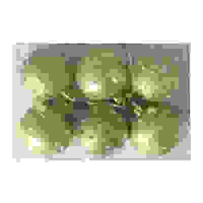 Набор елочных шаров Бисер 6шт. d6см. (золото , SY16QJHB-181)