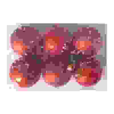 Набор елочных шаров Бисер 6шт. d6см. (красный , SY16QJHB-181)