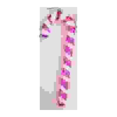 Ел. украш. Трость арт. BW14059-25см (розов.,голуб)