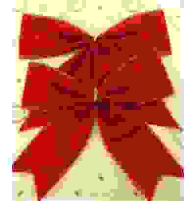 Набор декоративных бантов 2шт. р-р банта 12,7см. цв. красны (HDN8034C/1)