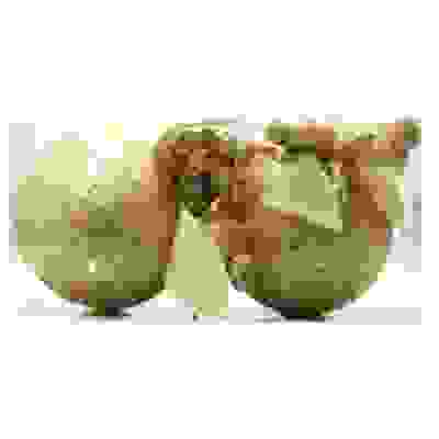 Набор елочных украшений 2шт. Яблоко 6см. HZ34633 (G золото)