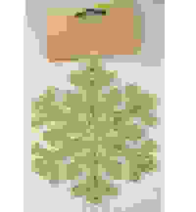 Ел. укр. Снежинка блест.10х11см. BW15076-A зол.