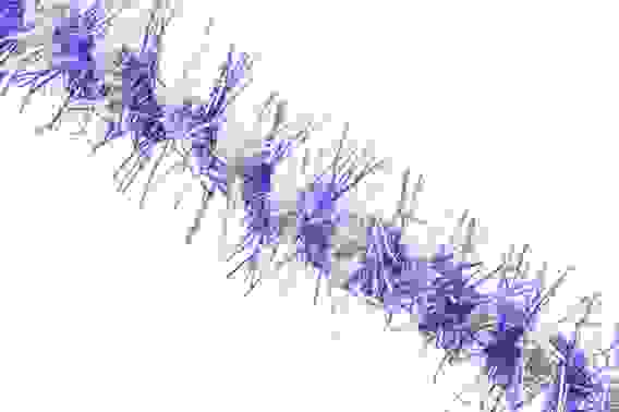 Мишура с длинным ворсом \"Вираж\" дл.2м. d9см. (фиолет., MY-001)