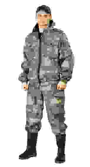 Костюм демисезонный "Каскад" куртка/брюки кмф штурм, полофлис (р.обуви 44)