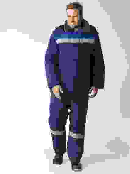 Акция! Костюм зимний "Труженик/Ультра" цв.т-синий/василек (56-58/5-6)