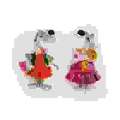 Магнит "Собака прикольная" 5,8см.(135) (серая 17159-1)