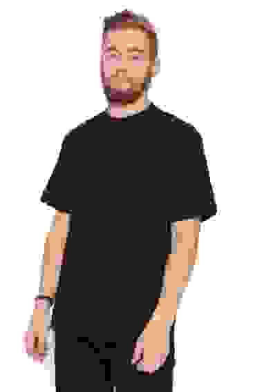 Футболка V-образный вырез кулирка ,черный (48-50)