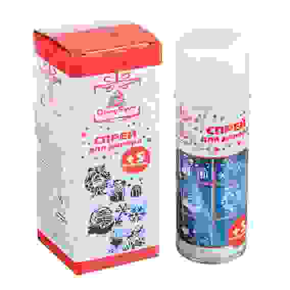 Снег декоративный с 5 трафаретами, 250мл, 80г, белый СНОУ БУМ