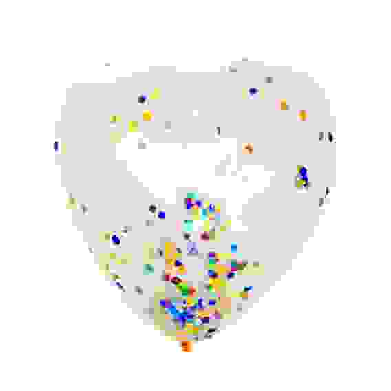 Шар воздушный с наполнителем конфетти, в виде сердца, 80\"