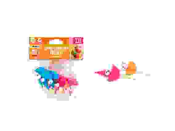 Декоративные пики &quot;КЛОУНЫ&quot;, 70 мм, 12 шт. в упак, дерево и бумага