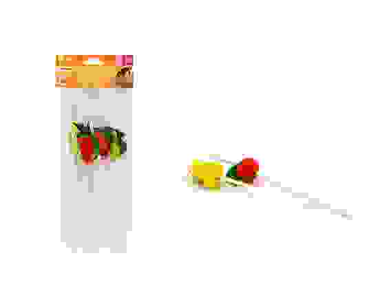 Трубочки для нап \"ФРУКТЫ\", полосат, 12 шт. в упак, 401-768