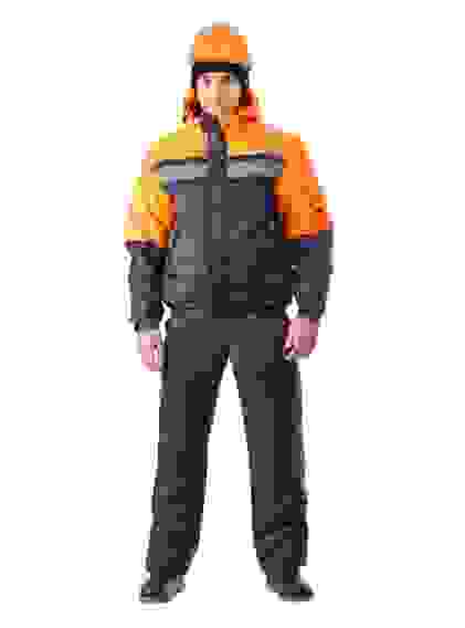 Костюм утепленный "Стимул" синий/оранжевый (44-46/3-4)