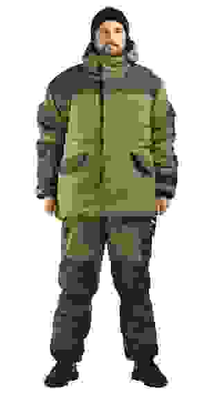 Костюм муж. "Горка 3" зимний полибрезент хаки (XXXXL)