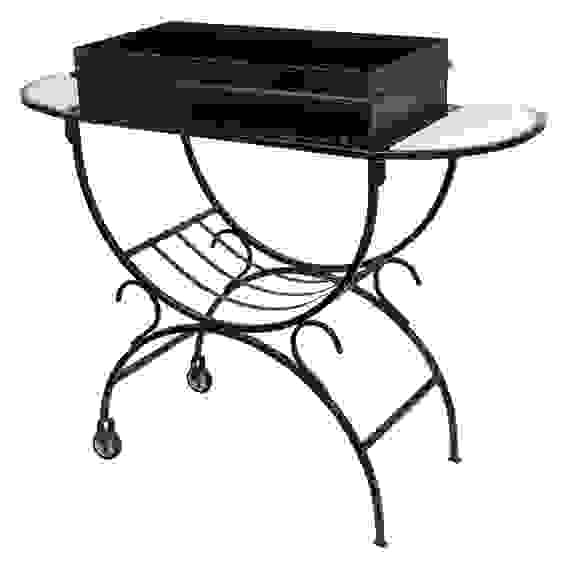 Мангал с 2 столиками, дровницей, на колесах / 1 BOYSCOUT