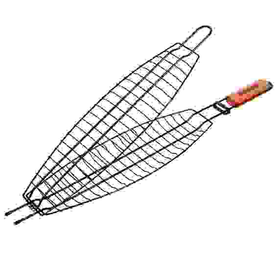 Решетка-гриль для рыбы большая с АНТИПРИГАРНЫМ покрытием 65(+5)x42x15x3,5 cм / 12 BOYSCOUT