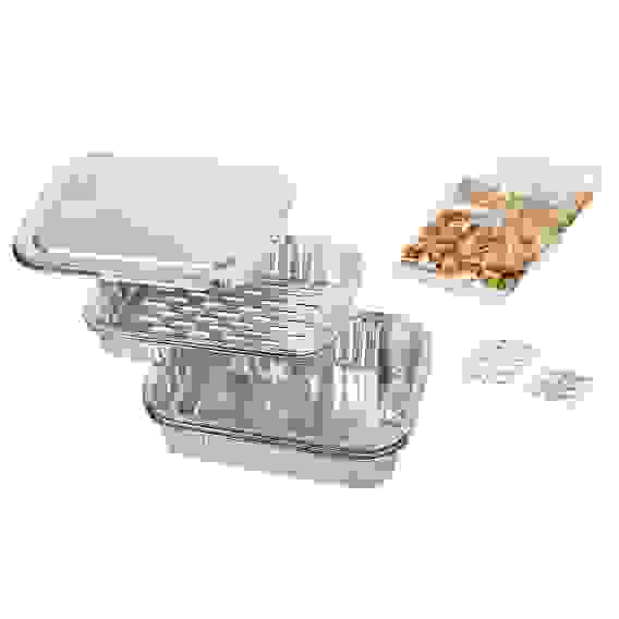 Коптильня одноразовая 20х15 см, 3 шт. в наборе ( в компл. ольховая щепа, соль, перец) /22 BOYSCOUT