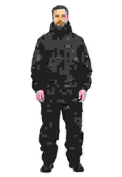 Костюм демисезонный "СУМРАК-весна/осень" куртка/брюки кмф черный, Твил рип-Стоп (56-58/5-6)