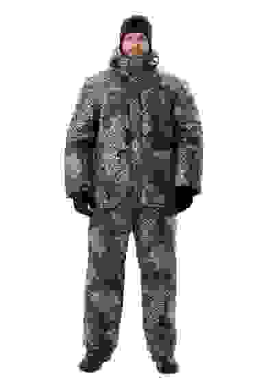 Костюм зимний "СКАНДИН" куртка/полукомбез кмф Трофи, алова (40-42/5-6)