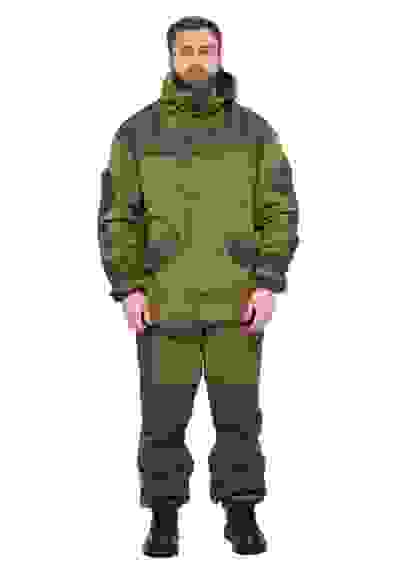Костюм муж. демисезонный "ГОРКА" полибрезент св.хаки/т.хаки (XXXXL)
