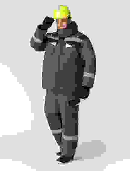 Костюм зимний "Ховард" брюки т.серый/лимон (40-42/3-4)