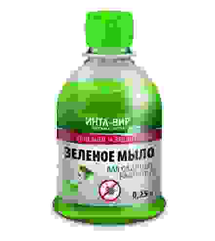 Зеленое мыло фунгицид ИНТА-ВИР® в бутылках 250мл.