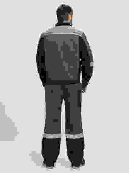 Костюм Виват-1 Премиум СН МВО (ткСмесовая,240) брюки, т.серый/черный/св.серый (48-50/194-200)