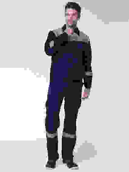 Костюм Легион-1 СОП тк смесовая,210, брюки, т.синий/серый (р.обуви 43)