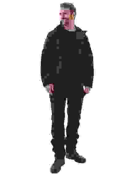 Костюм муж. демисезонный "ВЕПРЬ" куртка/брюки, тк. Софтшелл, графит (40-42/1-2)