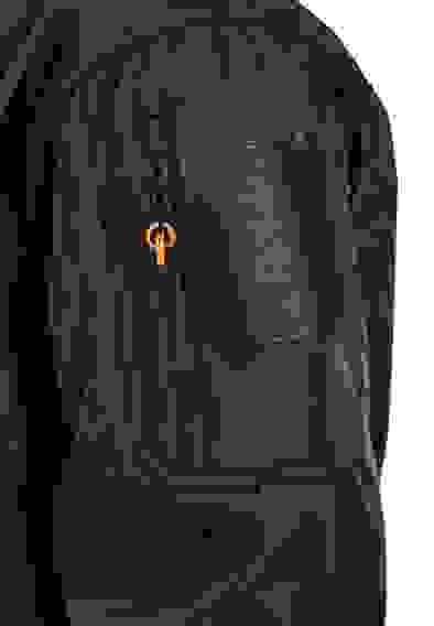 Костюм муж. демисезонный "ВЕПРЬ" куртка/брюки, тк. Полофлис черный (64-66/194-200)