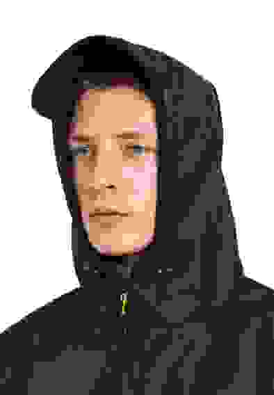 Костюм муж. демисезонный "ВЕПРЬ" куртка/брюки, тк. Полофлис черный (48-50/1-2)