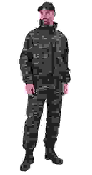 Костюм "КАСКАД" куртка/брюки, цвет: кмф "Лазурит", ткань: Полофлис (48-50/5-6)