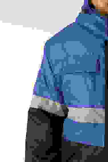 Костюм зимний "Профи" п/к васильковый/черный, тк. Оксфорд (40-42/1-2)