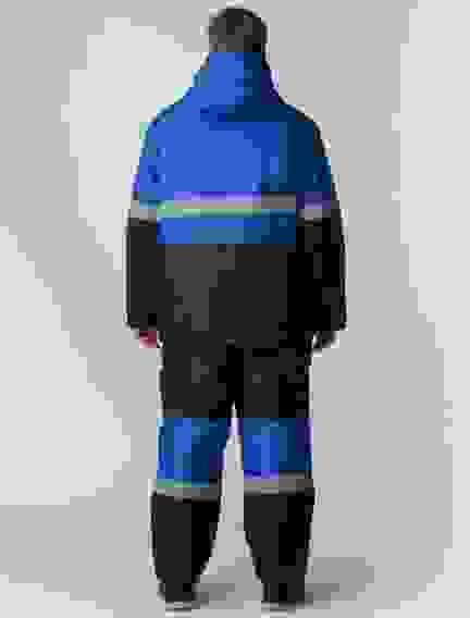 Костюм зимний "Профи" п/к васильковый/черный, тк. Оксфорд (р.обуви 40)