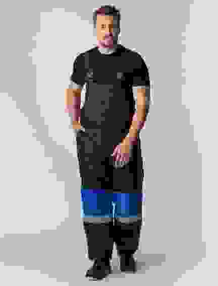 Костюм зимний "Профи" п/к васильковый/черный, тк. Оксфорд (р.обуви 41)