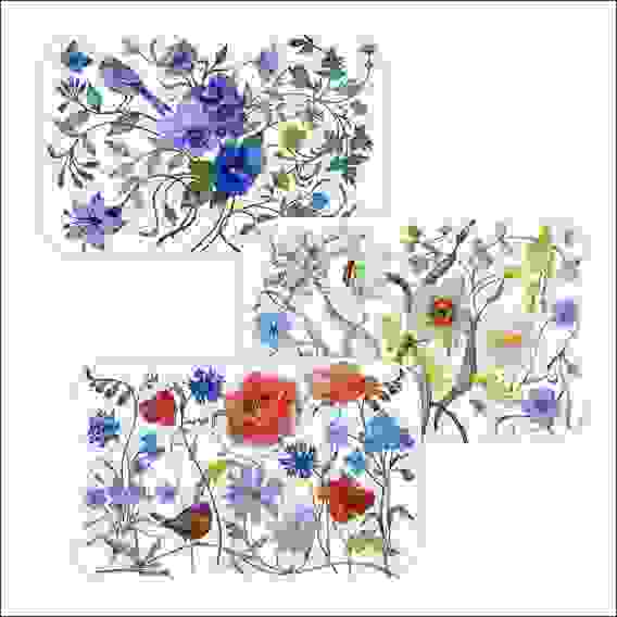 Салфетка 39*25см &quot;Акварель&quot; 3диз. FJ51-98