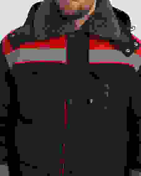 Костюм зимний Нейч-Премиум СОП К. (тк.Смесовая,240) п/к, черный/красный (56-58/194-200)