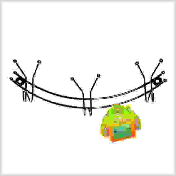 Планка с крючками (3шт. "Дуга") AN52-23