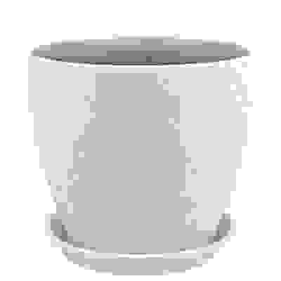 Горшок для цветов Винил бутон бел.18см (ВН 02/3)