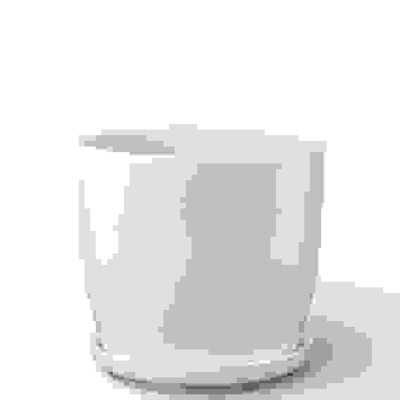 Горшок для цветов глянец Верона белый 15см (ГЛ401/2)