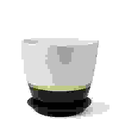 Горшок для цветов поталь бутон Эстет золото/чёрн 12см (РС153/1)