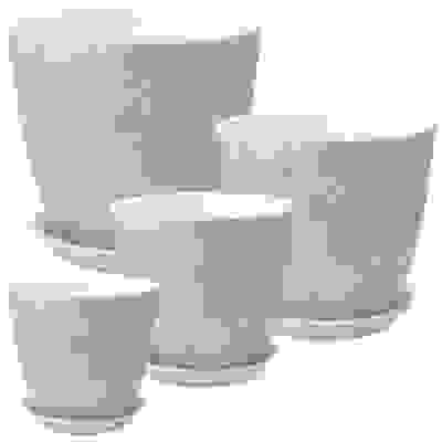 Горшок для цветов роспись бутон диско серый 12см (РС189/1)