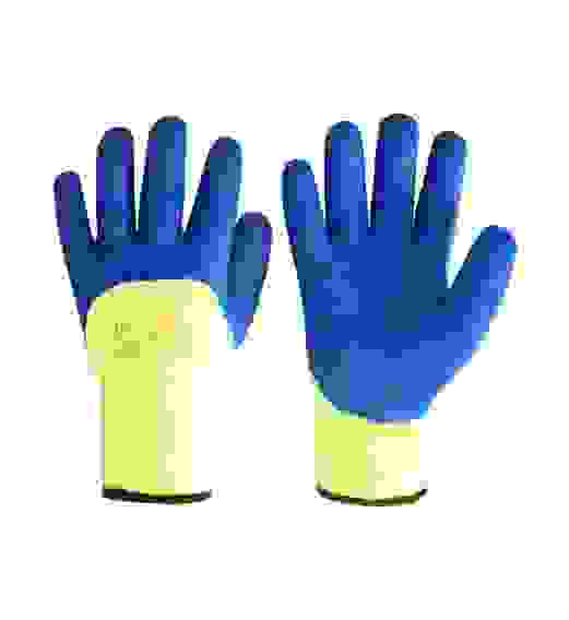 Перчатки акриловые с рельефным покрытием 10 кл. утепленные