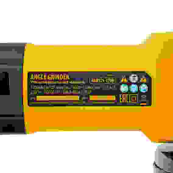 Машина шлифовальная угловая AGB125-1700, 1700 Вт, 125 мм, 3000-11000 об/мин// Denzel