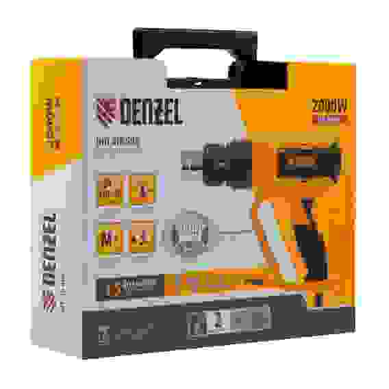 Фен технический HG-2000E, 2000 Вт, 2 режима, LCD дисплей// Denzel