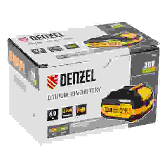 Батарея аккумуляторная BH-20-6.0, Li-Ion, USB, 20 В, 6,0 Ач// Denzel