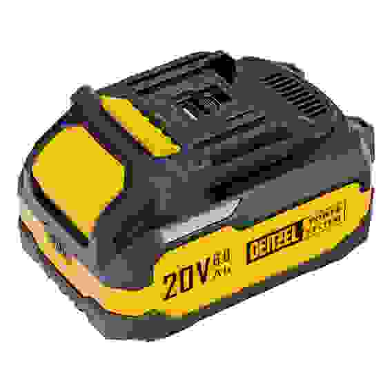 Батарея аккумуляторная BH-20-6.0, Li-Ion, USB, 20 В, 6,0 Ач// Denzel