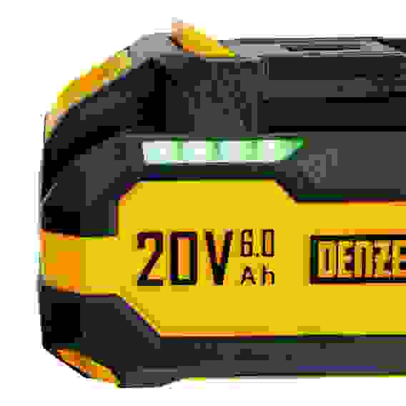 Батарея аккумуляторная BH-20-6.0, Li-Ion, USB, 20 В, 6,0 Ач// Denzel