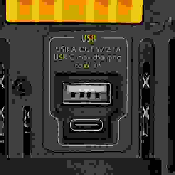 Батарея аккумуляторная BH-20-6.0, Li-Ion, USB, 20 В, 6,0 Ач// Denzel