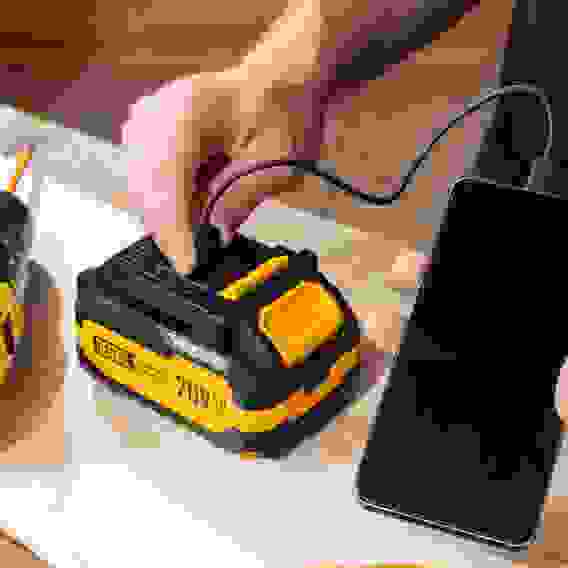 Батарея аккумуляторная BH-20-6.0, Li-Ion, USB, 20 В, 6,0 Ач// Denzel